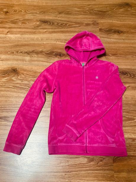 Velúrová mikina benetton xl, benetton,146