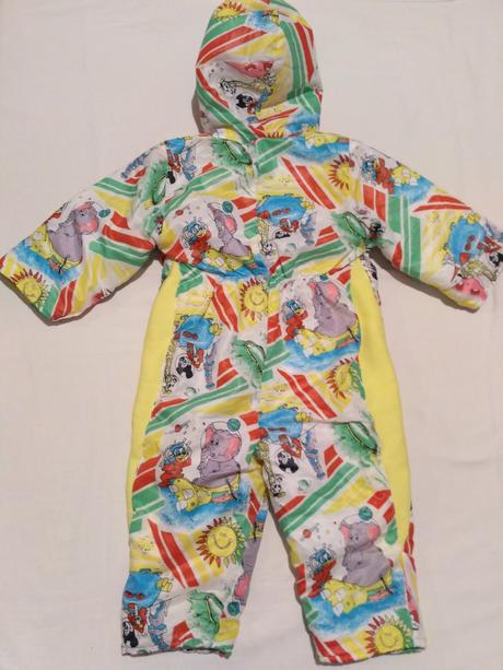 Zimný overal - motiv mickey mouse, donald, slon, 80
