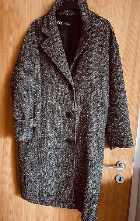 Damsky kabat vzor rybia kost, zara, m oversize, zara,m