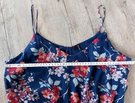 Kvetinové šaty na ramienka vero moda, vero moda,40