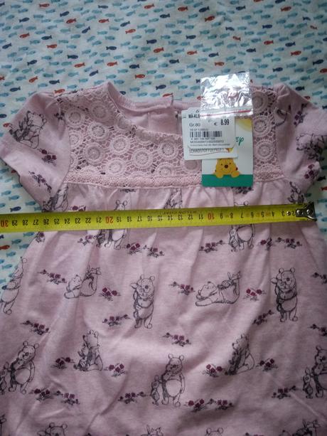 Šatočky s mackom pú a prasiatkom, disney,80