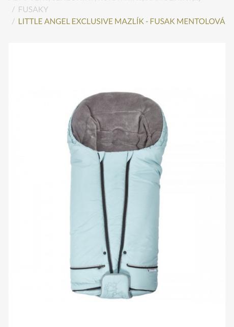 Little angel fusak mentolovy + rukavice, little angel®