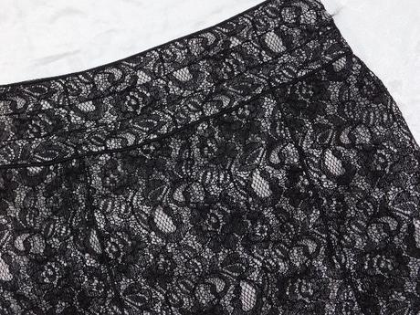 Velmi pekna elegantna čipkovana sukna, h&m,40