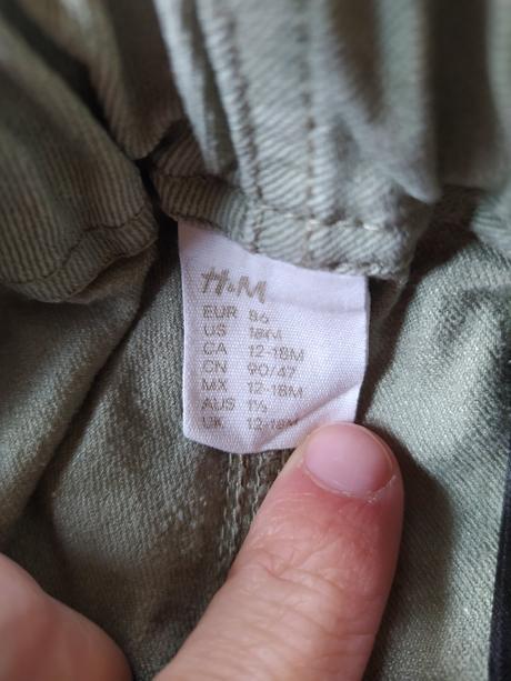 Slucacke nohavice, h&m,86