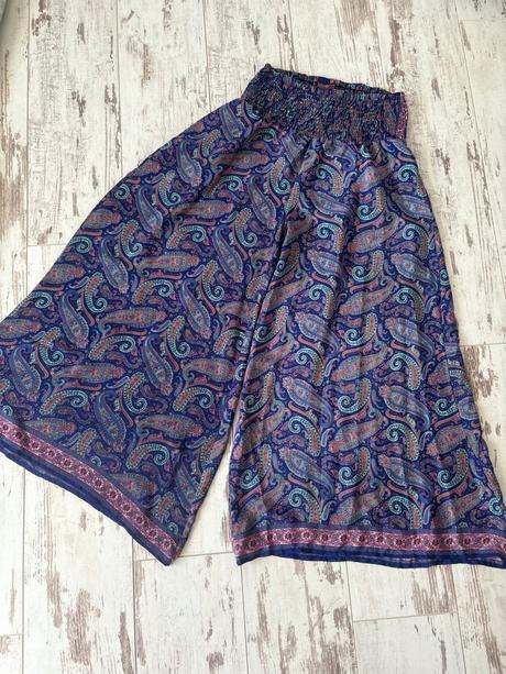 Letné nohavice z hodvábu,