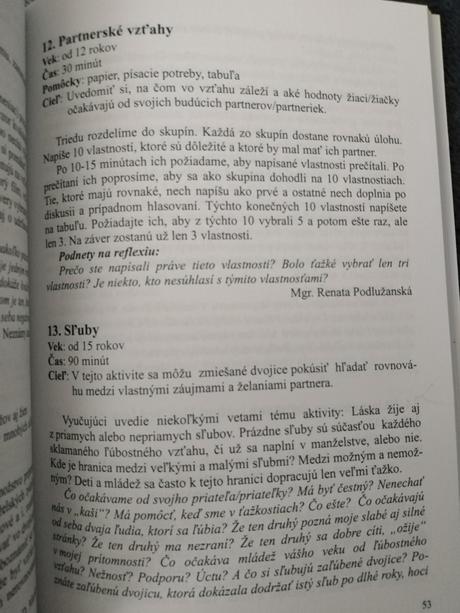 Výchova k manželstvu a rodičovstvu,