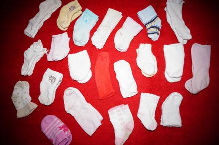 Balicek miminovych ponoziek 22 parov-cena spolu, 18