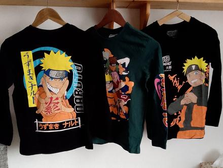 3x tričko naruto 146/152, 146