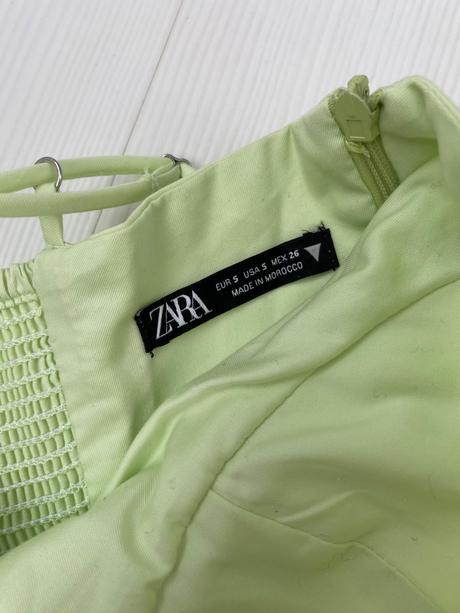 Zara - limetkové šaty, zara,xs