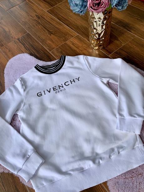 Biela givenchy mikina, xs