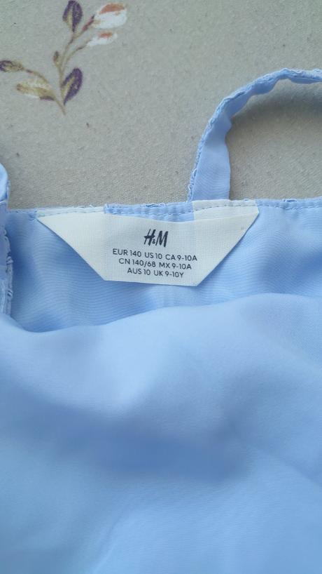 Čipkované šaty s volánmi, h&m,140