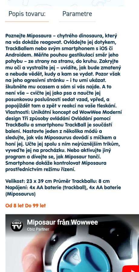 Interaktívny miposaurus, 