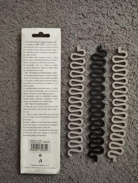 4 ks pomôcka na zapletanie vrkoča/rybieho chvosta,