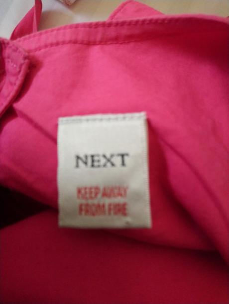 Dievčenské sýto ružové šaty s motívom, next, next,116