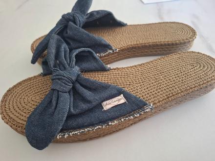 Espadrilkové šľapky s mašľou zn.leecooper-nepoužit, lee cooper,37