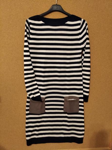 Krásne pásikavé, pleteninové šaty, m