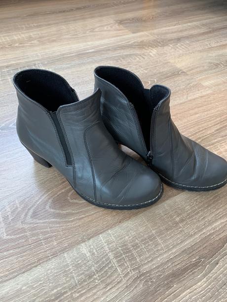 Kožené kotníkové topánky, 37