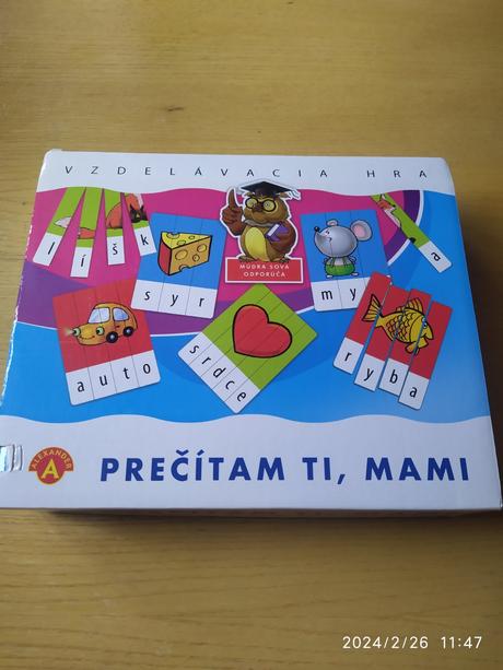 Hra - skladanie slov, 