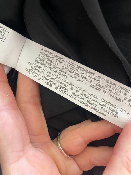 Čierny bavlnený body top, zara, zara,l