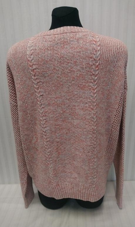 Dámsky ružovo biely pulóver, tu, xxl, tu,xxl