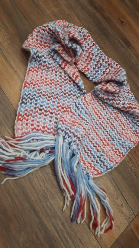 Maxi šál so strapcami, s