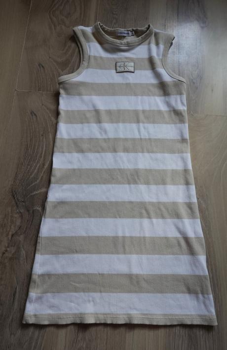 Vrúbkované šaty calvin klein, calvin klein,s
