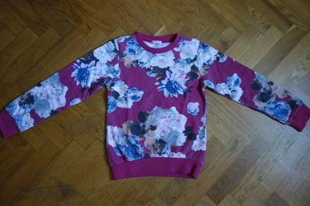 Kvietkovaná mikina 146-152, 146