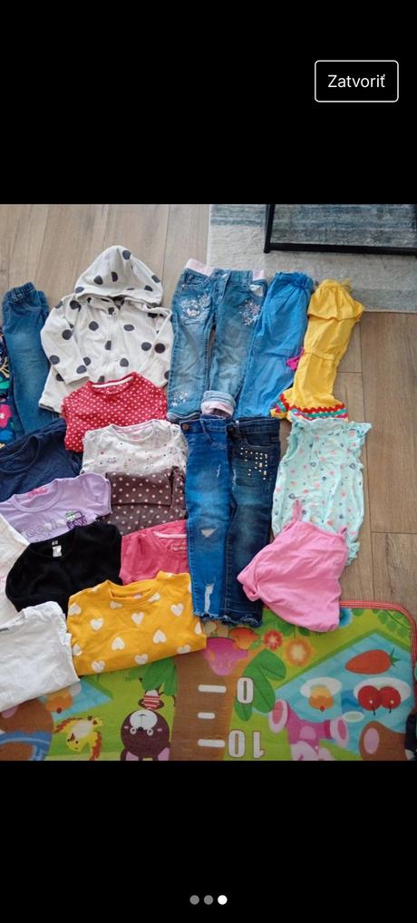 Balík dievčenského oblečenia 92-98, 86–98