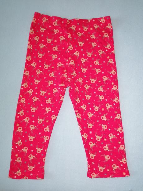 Legínky- vianočná potlač sobíkov, f&f,92