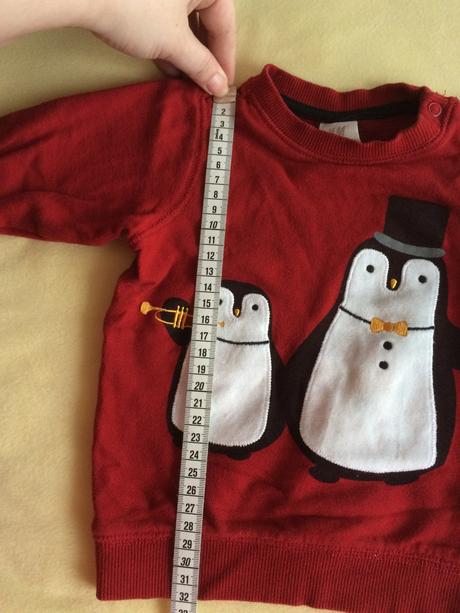 Mikina tučniaky, h&m,74