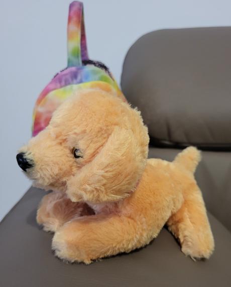 Plyšový psík v taštičke baby kiddo, 