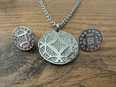 Dámsky náhrdelník a náušnice fossil, fossil