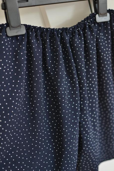 Tmavomodré šortky s bodkami s, s