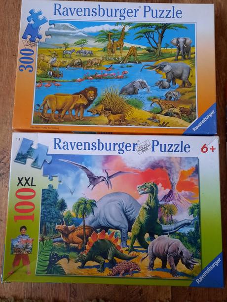 Puzzle 100ks ravensburger dinosaury, 