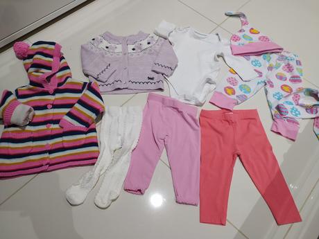 Mothercare,rozne znacky 6-9mes,sveter,body,leginy, nutmeg,74