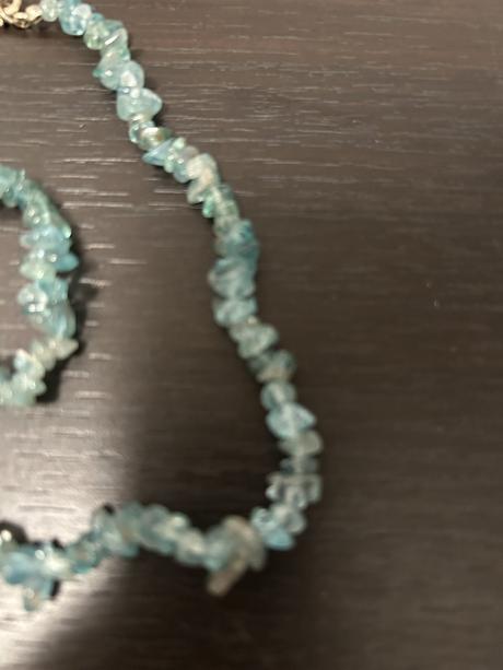 Súprava z polodrahokamu apatit- 2 ks,