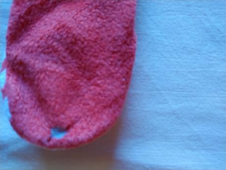 Červený fleesový overal s motívom, 68