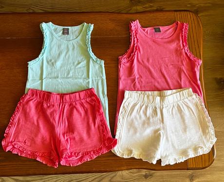 Bavlnené kraťasky s volánikmi dvojbalenie, f&f,116