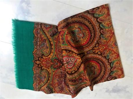 Kašmírová šatka na krk/šál, l