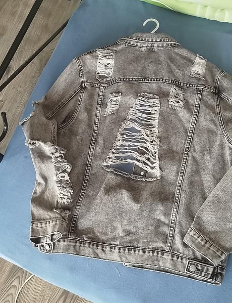 Pánska riflova bunda, l