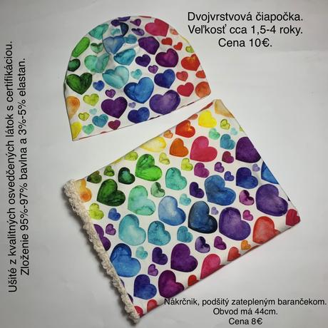 Čiapočka ušianka handmade, 50 / 56 / 62 / 68