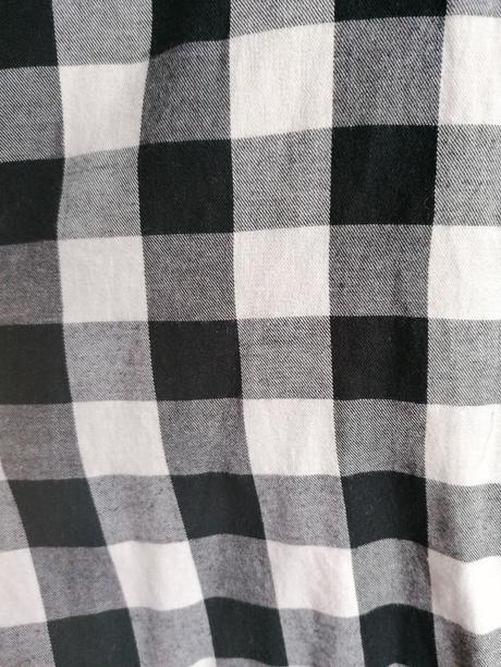 Dámska košela čierno biela károvaná, sinsay,l