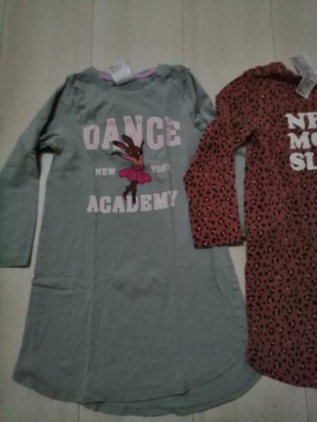 Nočné košieľky pre dievčatka 2 ks vel. 134-140, h&m,134