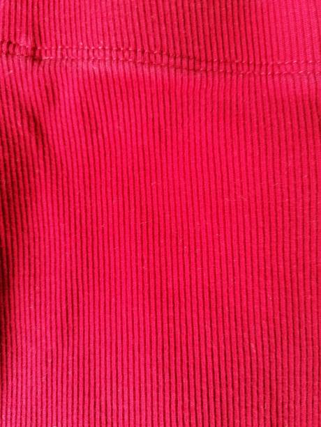 Bordový vrubkovany kompletik, lindex,74