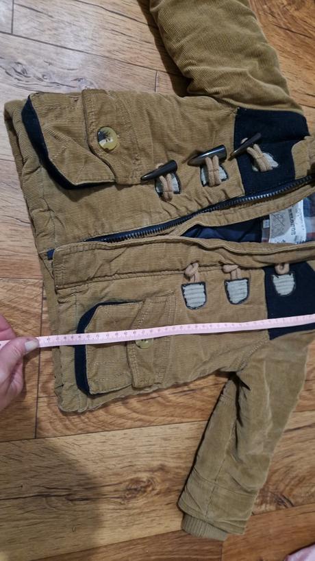 Menčestrový kabátik 12-18m, 86