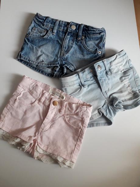 Riflové kraťasky v.98, h&m,98