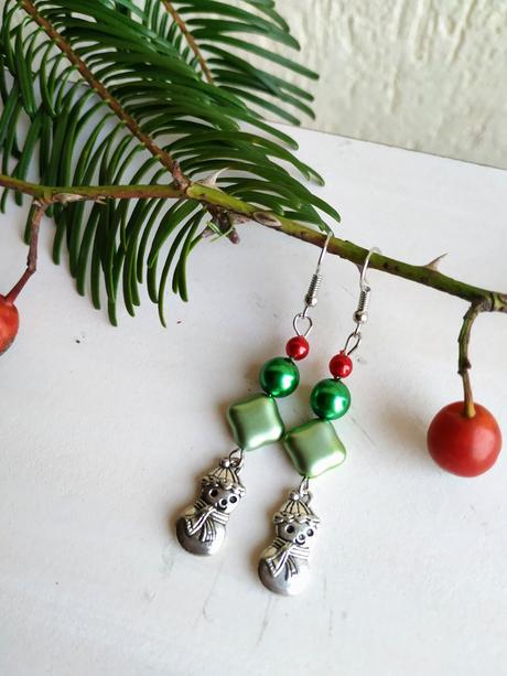 Vianočné náušnice,