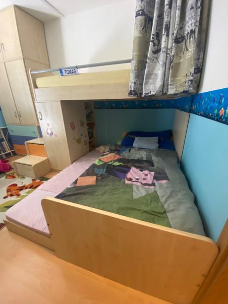 Poschodová postel, šírka (cm): 90,dĺžka (cm): 200