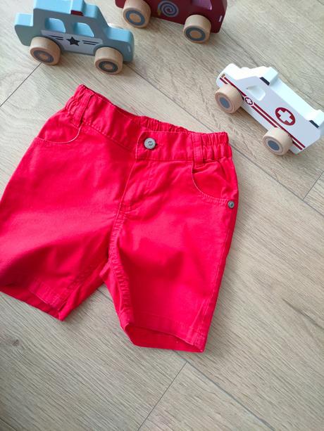 Chlapčenské červené kraťasy šortky, veľ. 80, 80
