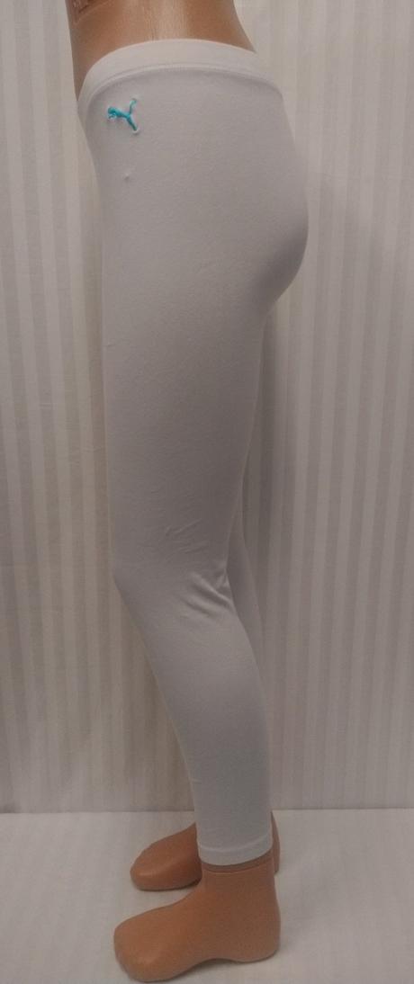 Dámske biele elastické legíny, puma, l, puma,l